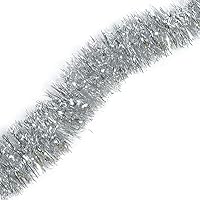 Vista 2 de TCDesignerProducts Guirnalda de oropel dorada – 15 pies de largo x 4 pulgadas de ancho, decoración de flotador de desfile para remolque o carrito