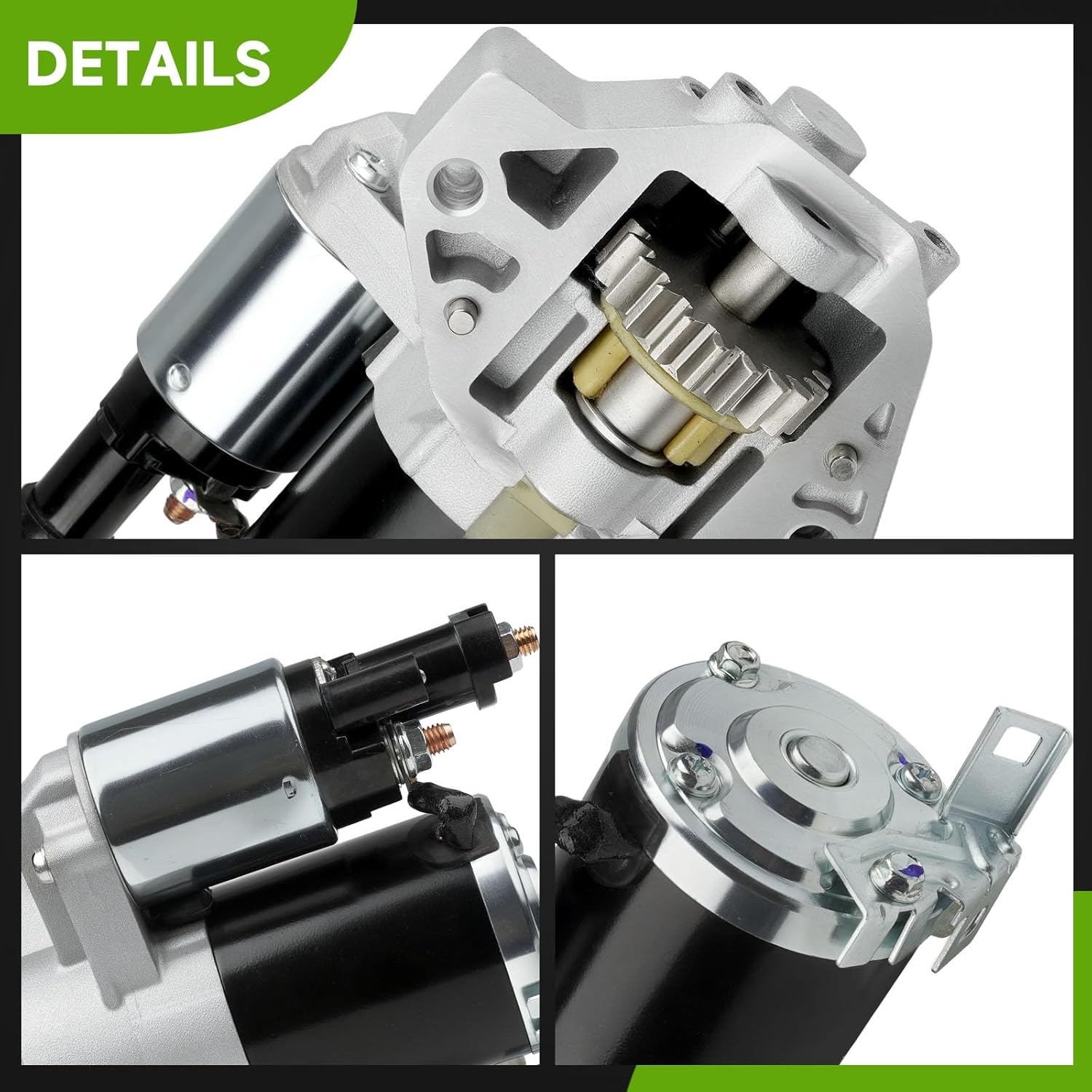 17964N New Starter Compatible with 2006-2008 Honda Pilot, 2006-2008 Honda Ridgeline V6 3.5L, Replace# 31200-RJE-A01 MHG024 M000T15571 M000T15571ZC M000T15172, M000T15571ZCKD SMT0246 M0T15571 M0T15172