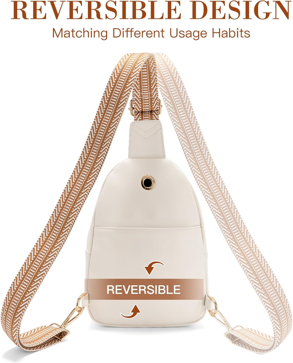 Viverte Sling Bag for Women Personalized Gifts Pu Leather Initial Crossbody Bags Purses for Women