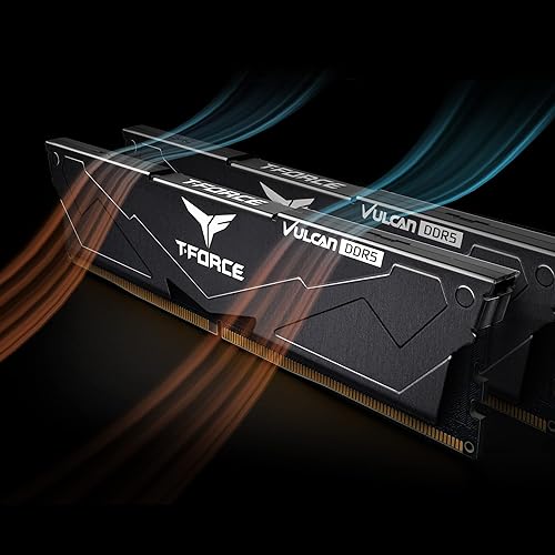 Vista 7 de TEAMGROUP T-Force Vulcan DDR5 32 GB (2 x 16 GB) 6000 MHz (PC5-48000) CL38 Intel XMP 3.0 y AMD Expo Módulo de memoria de escritorio compatible Ram