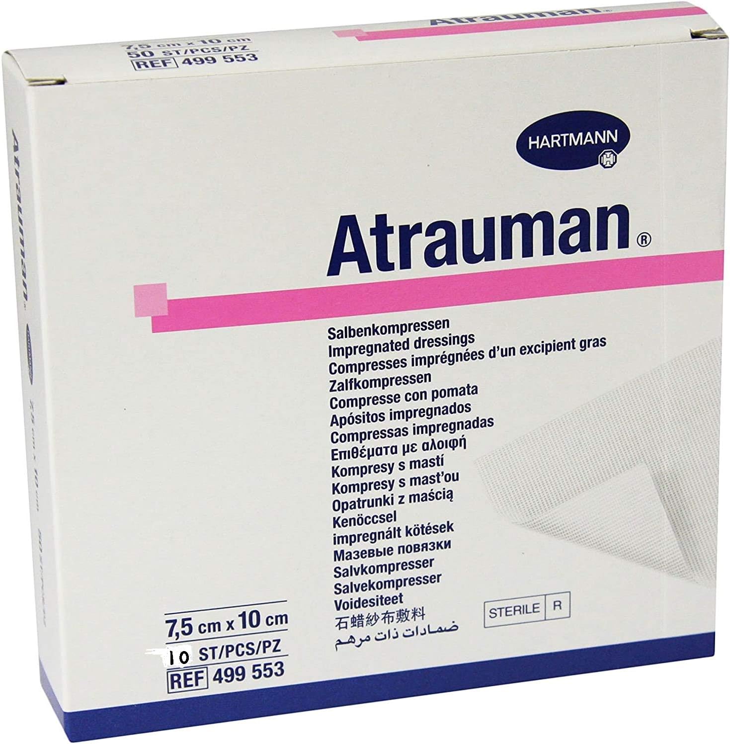 Hartman Atrauman Dressings 7.5cm x 10cm Pack of 10