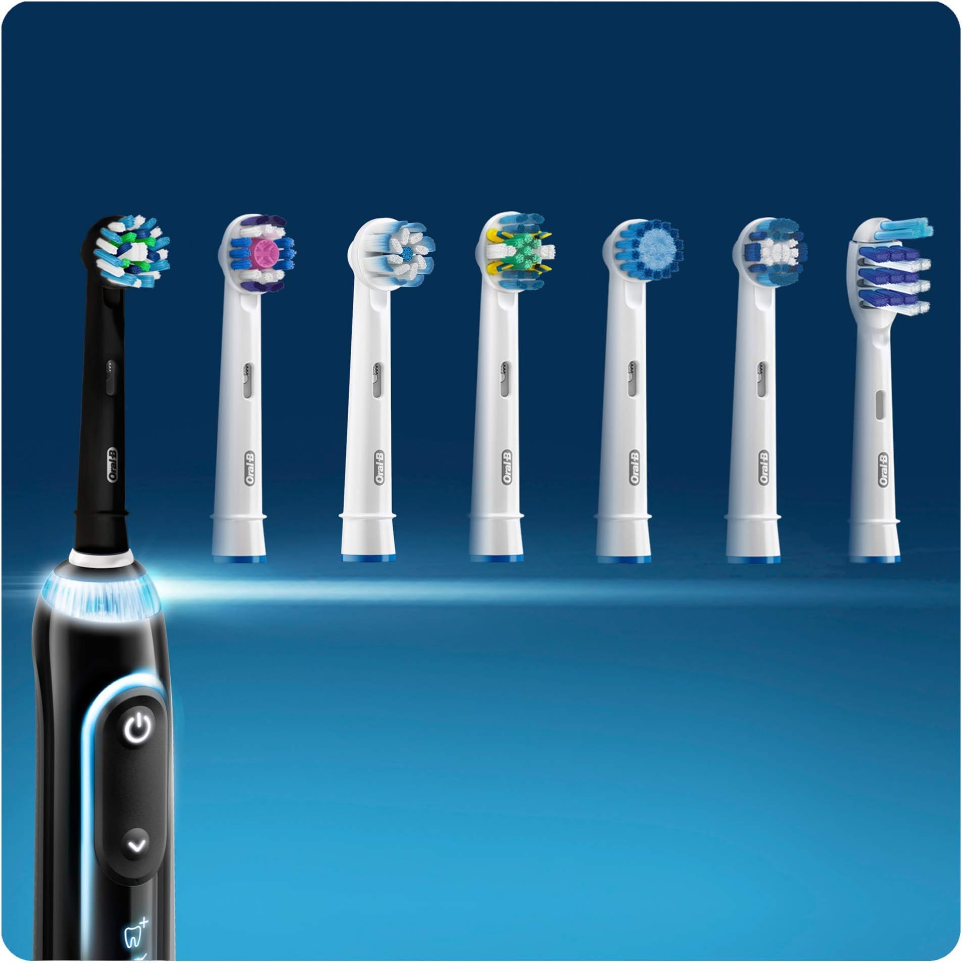 Oral-B Braun 4210201217749 CrossAction Black Edition Replacement Toothbrush Heads 16 Degree Bristles for Superior Cleaning Pack of 5 Black