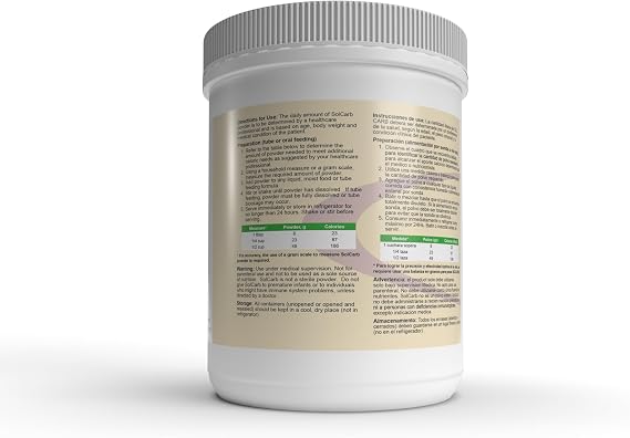 SolCarb Unflavored Carbohydrate Powder Supplement 454g Can 6-pack | Easily Mixes into Liquids and Foods, Lactose-Free, Gluten-Free by Medica Nutrition