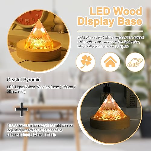 Miniatura 5 de Pirámide de orgón para energía positiva, pirámide de bola de cristal de amatista hecha a mano, cristales de protección, generador de energía para