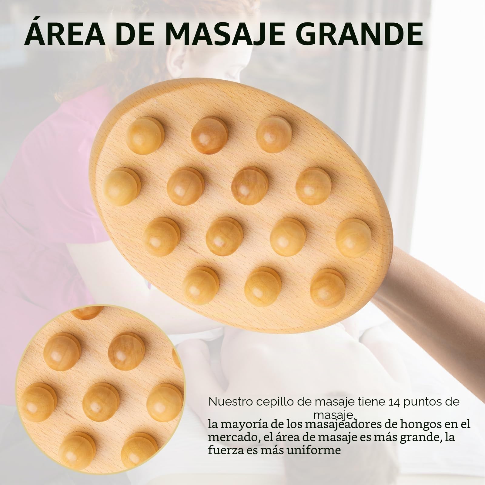 Herramientas de masaje de terapia de madera, masajeador de drenaje linfático para moldear el cuerpo, kit de maderoterapia, masajeador de celulitis, herramientas de madera Gua Sha, cepillo corporal