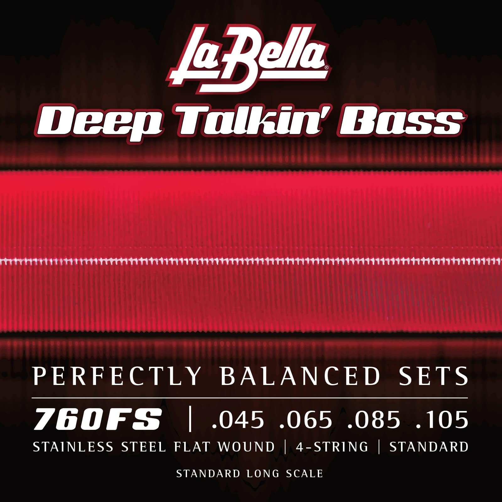 Fender SubSonic 7350ML Bass Strings, Stainless Steel, Long Scale, Gauges .045-.100, (4