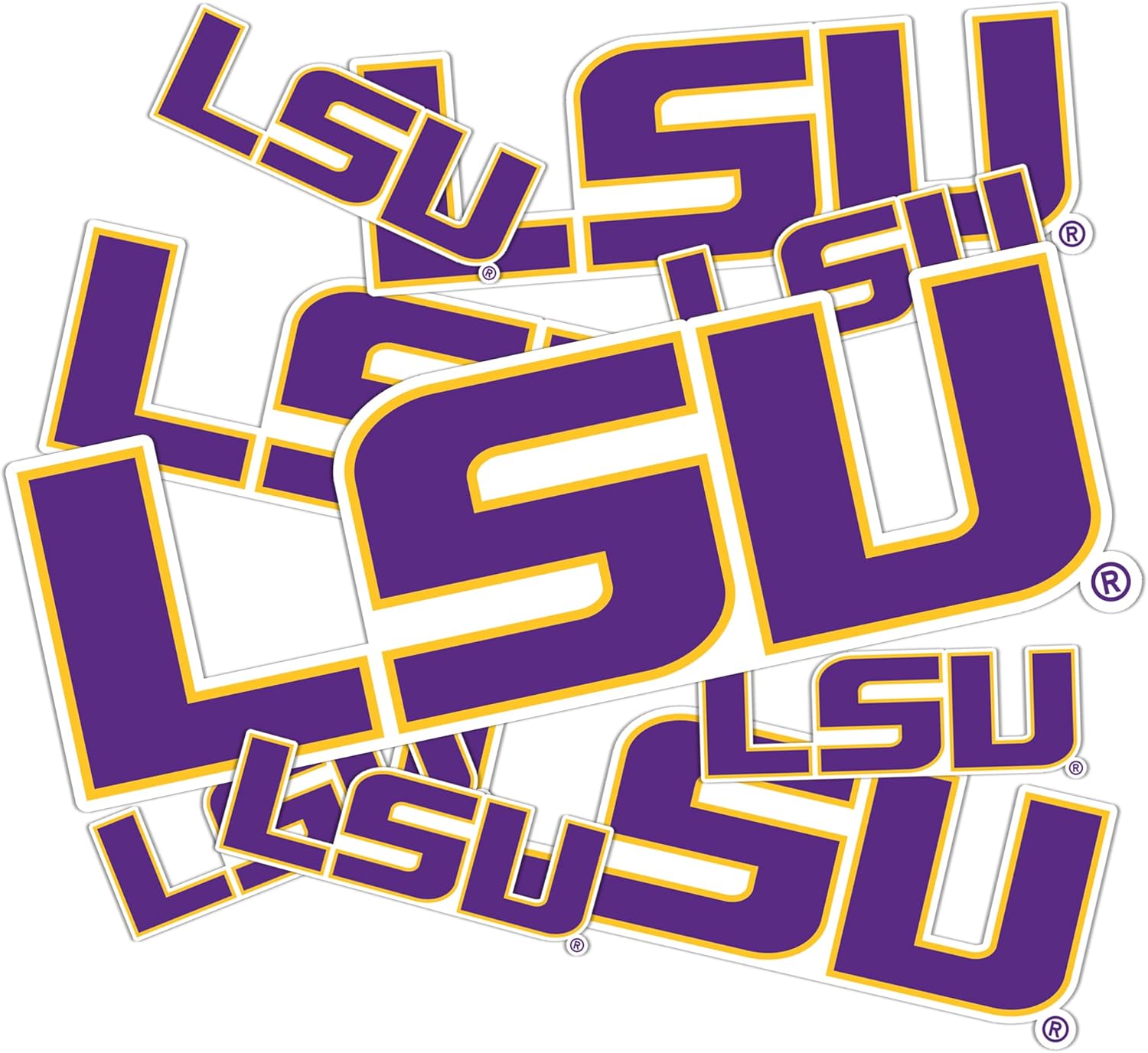 Desert Cactus LSU Sticker Tigers Geaux Louisiana State University Sticker Vinyl Decals Laptop Water Bottle Car Scrapbook T3 (Type 3-1)