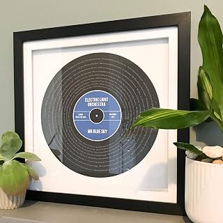 Personalised favourite song lyrics record print music lovers gift print any colour any song