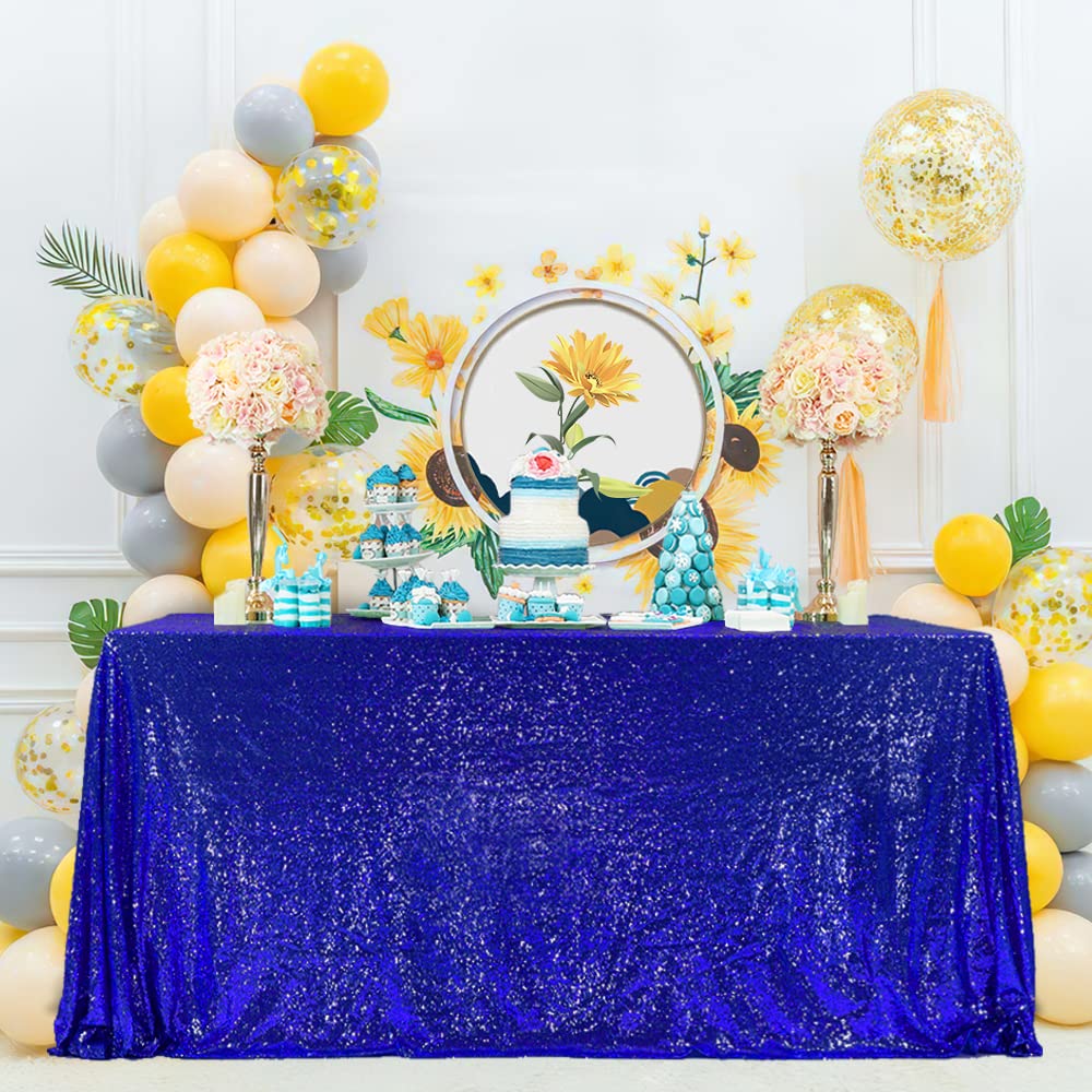 Nappe Rectangulaire à Paillettes - Blanc - - 20.69