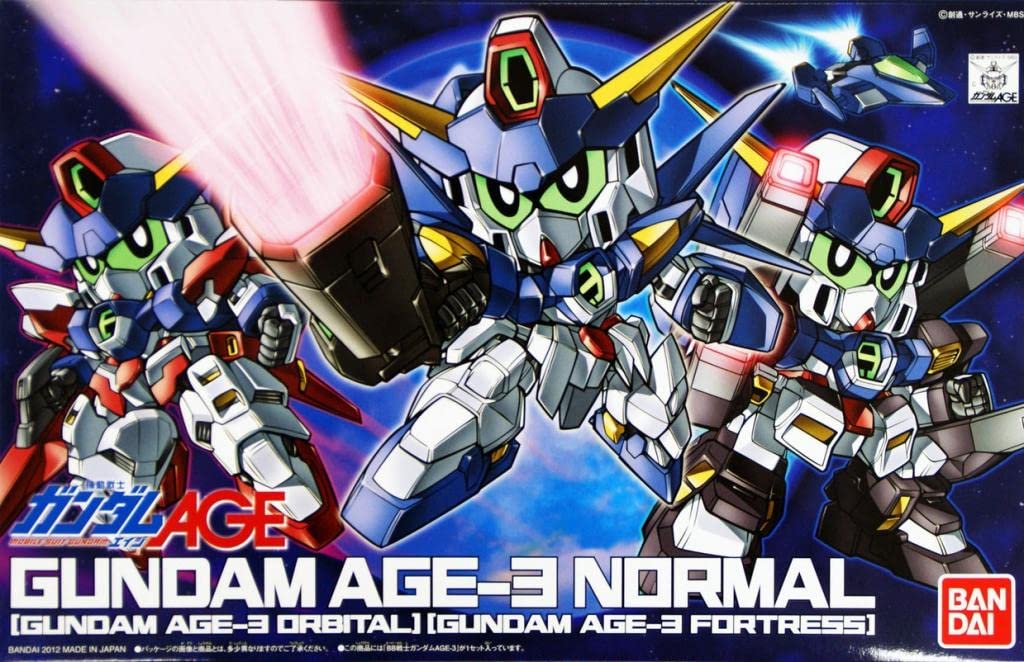 Bandai Hobby BB#372 Gundam Age-3, Bandai SD Action Figure