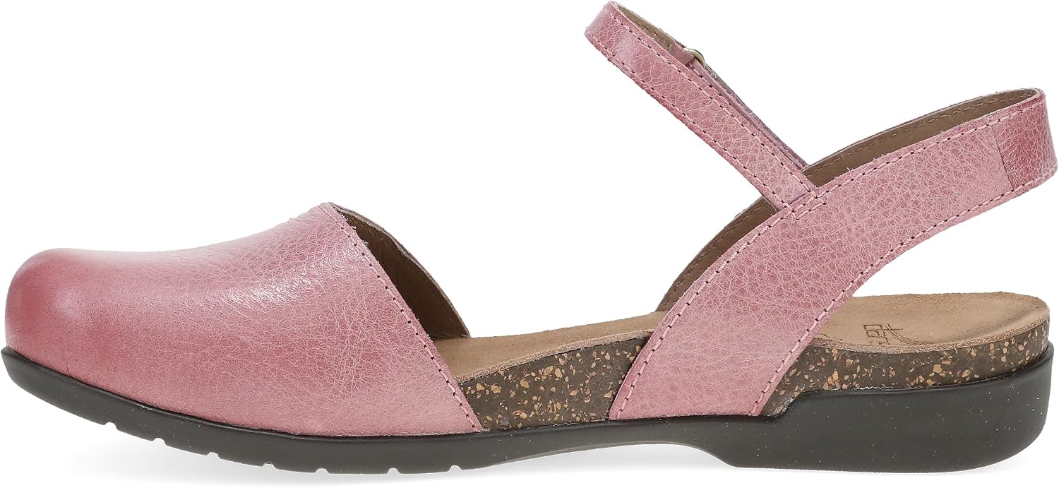 Dansko Rowan Sandal for Women – Memory Foam and Cork Footbed for Comfort and Arch Support – Lightweight Rubber Outsole for Long-Lasting Wear – Versatile Casual to Dressy Footwear