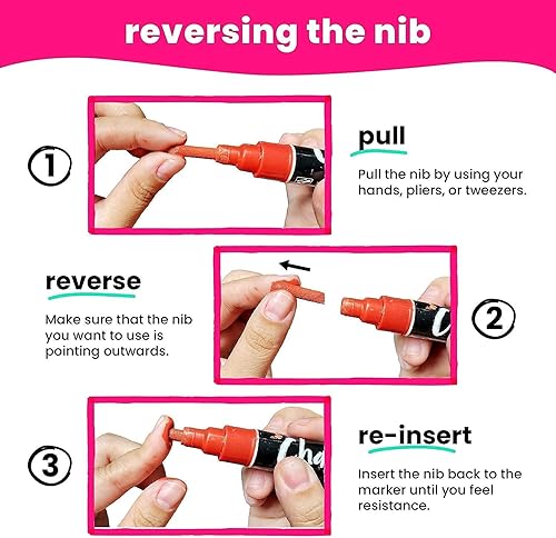 Miniatura 9 de Marcadores de tiza Ultimate - 0.591 in Jumbo + 10 marcadores de tiza metálica de 0.118 in