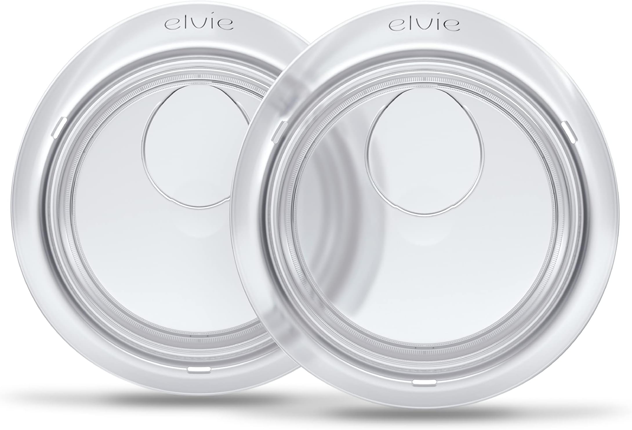 Elvie Catch Breast Milk Collector Shells (2X), Reusable Silicone Milk Collection Cups, Leak Protection, Collects Up to 30ml, No More Wasted Milk