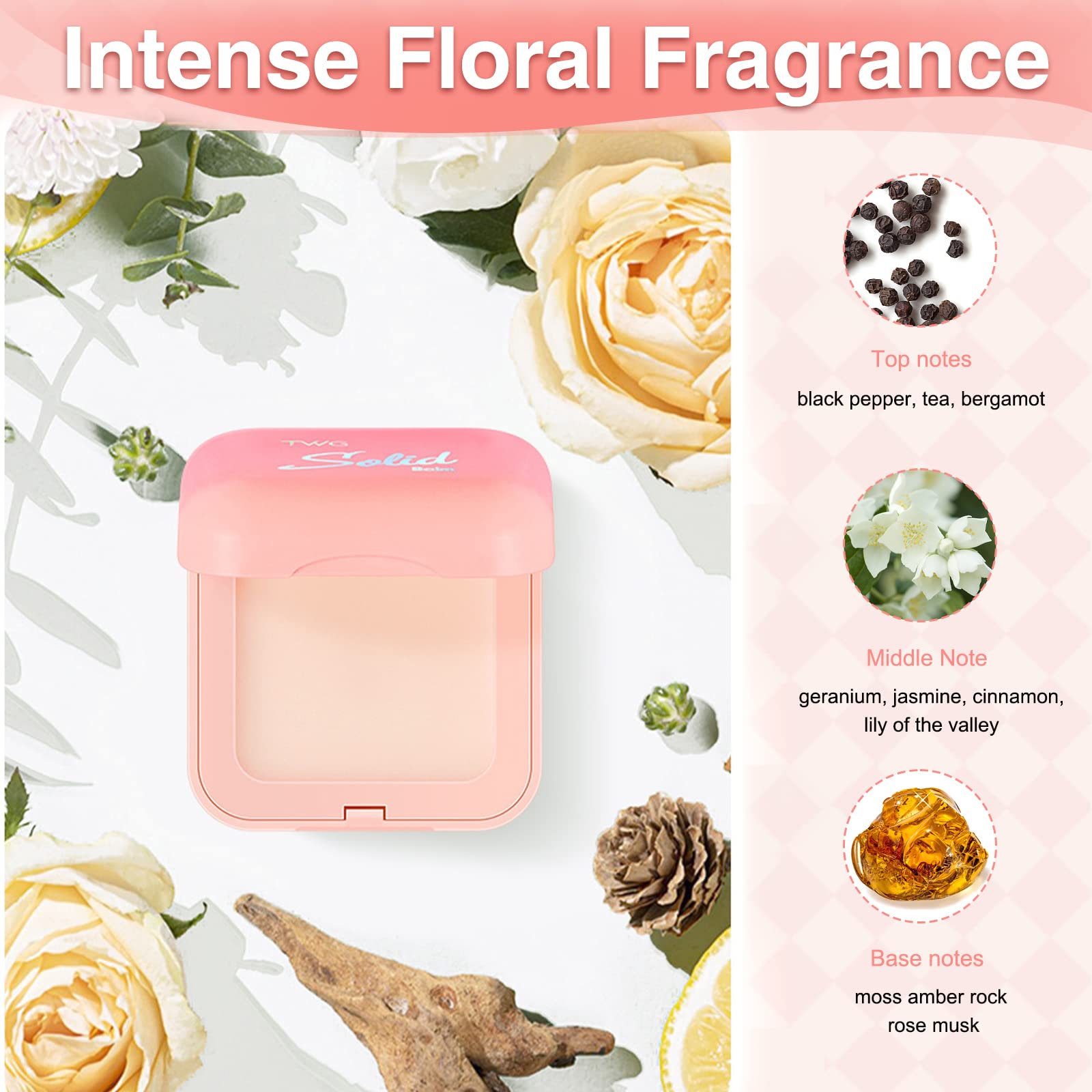 Portable Pocket Balm Perfume 6 pcs Pocket Solid Perfume Feromone Solid Perfume Set Solid Perfume Balm Sets Solid Perfume Pheromone For Women To Attract Men Perfume Set 3 Diverse Fragranze
