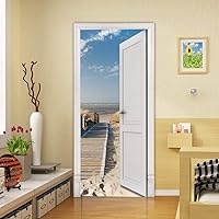 Vista 85 de 3D Pegatina de pared adhesiva para puerta - Poster de película de escaleras antiguas Premium PVC impermeable para pared de dormitorio y sala