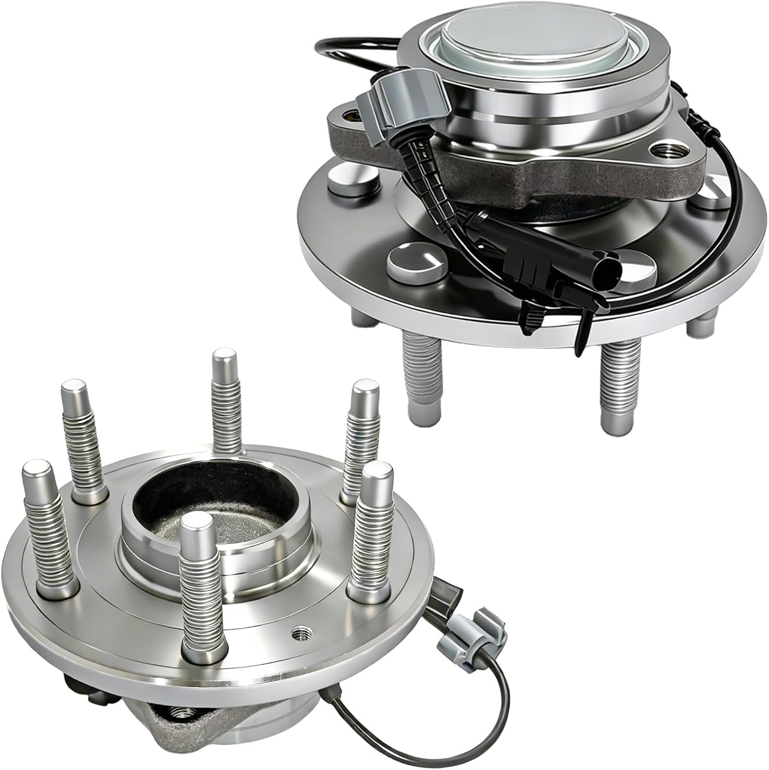 515097 Front Wheel Bearing Hub Assembly for Cadillac Escalade ESV 2007-2014, Chevrolet Avalanche Silverado Suburban 1500 Tahoe 2007-2014, GMC Yukon XL Sierra 1500 2007-2014 RWD (2PCS)