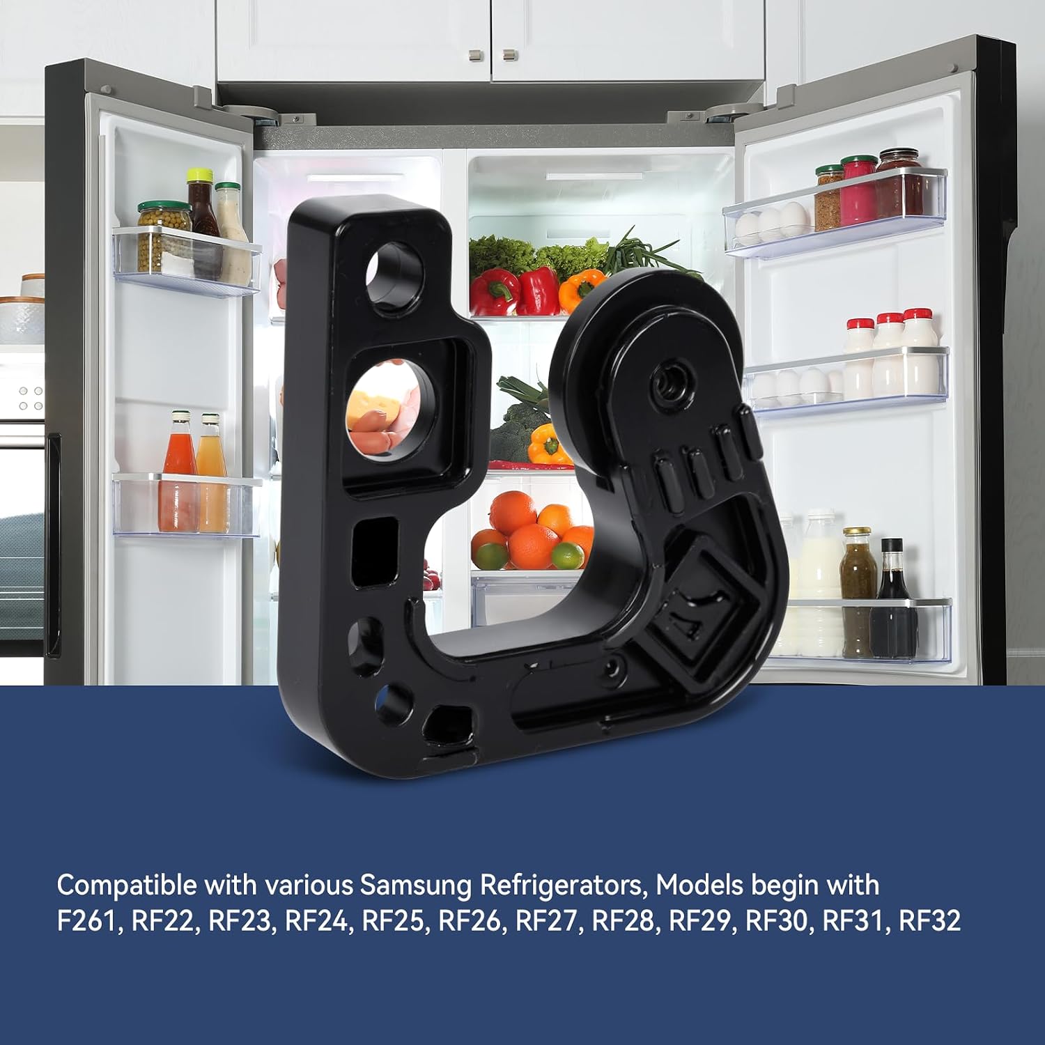 2 PCS [Upgraded] DA97-12625A Refrigerator Auto Close Lever Assembly Compatible with Samsung Refrigerators,Replace PS4176636 3527780 DA97-13070A