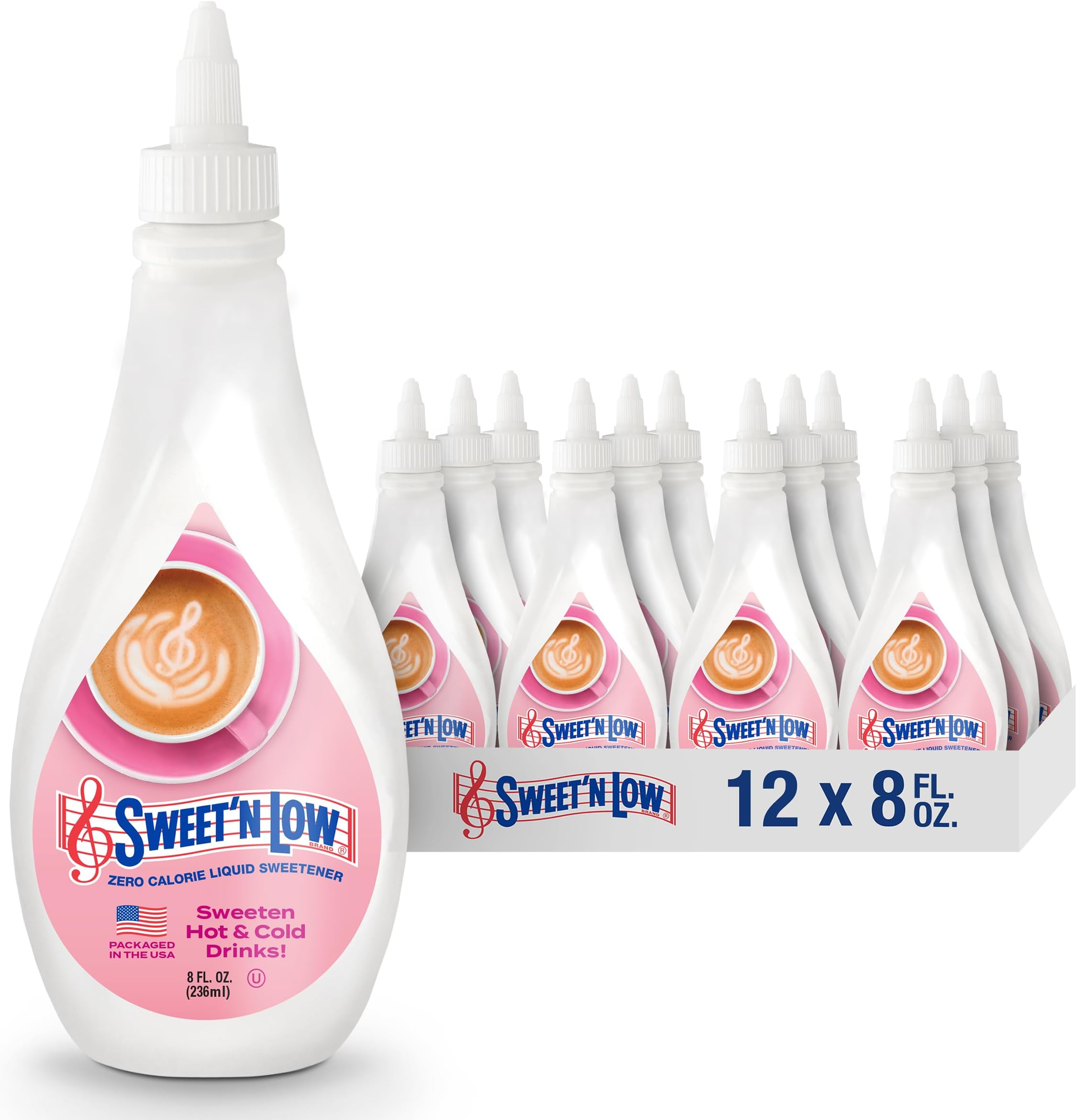 Zero Calorie, No Added Flavors or erythritol, 8-Ounce Bottle (Pack of 12)