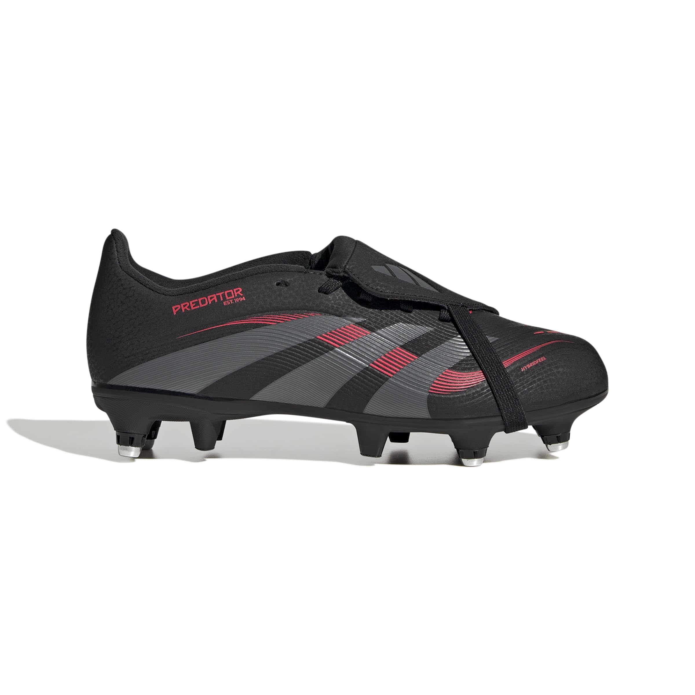adidas Unisex Kids' Bota de fútbol Predator League con lengüeta Plegable para césped Natural húmedo