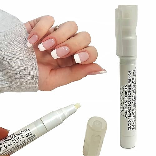 Miniatura 2 de 2 unidades de esmalte de uñas con punta blanca, manicura francesa, punta blanca, 2 unidades, manicura francesa, punta blanca, lápiz de esmalte de