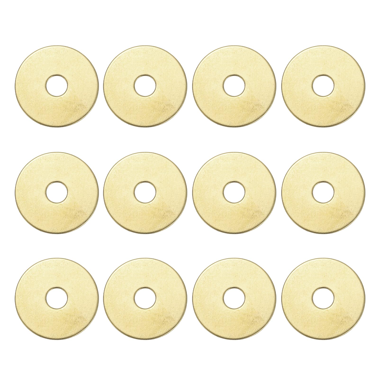 sourcing map 12Pcs Cabinet Knob Backplate, 0.94 Inch Round Shape Brass Backplate Washers Classical Furniture Decoration Gasket for Cabinet Drawer Cupboard Doors Hardware(Brass)
