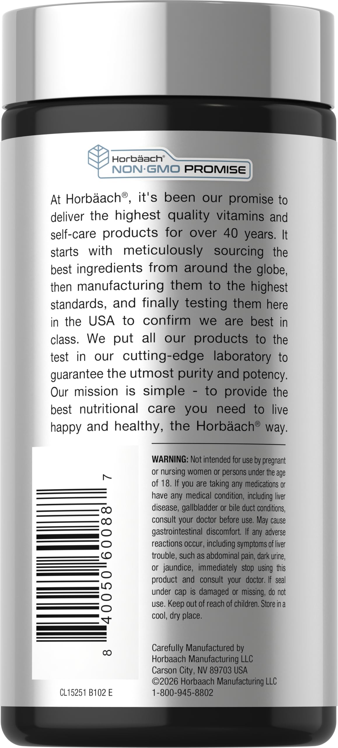 Horbäach Glucosamine Chondroitin MSM | 360 Caplets — Amazon image 3