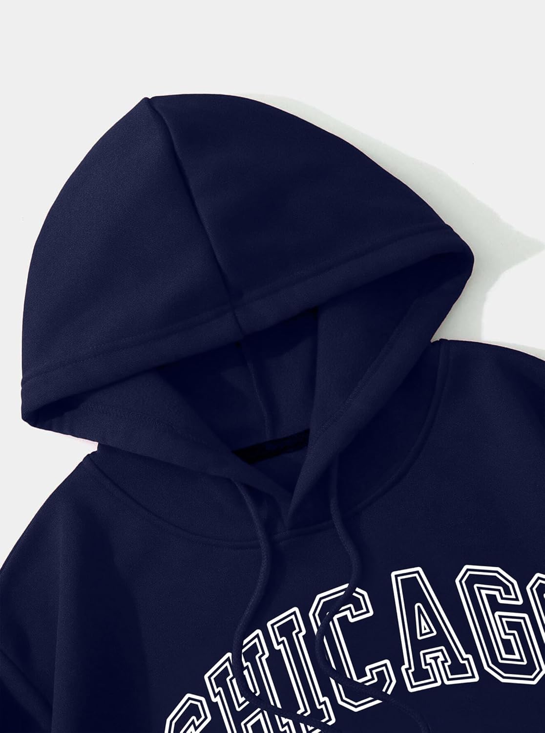 Hilinker Womens Graphic Long Sleeve Cropped Hoodies Drawstring Hooded Sweatshirt - Image 3