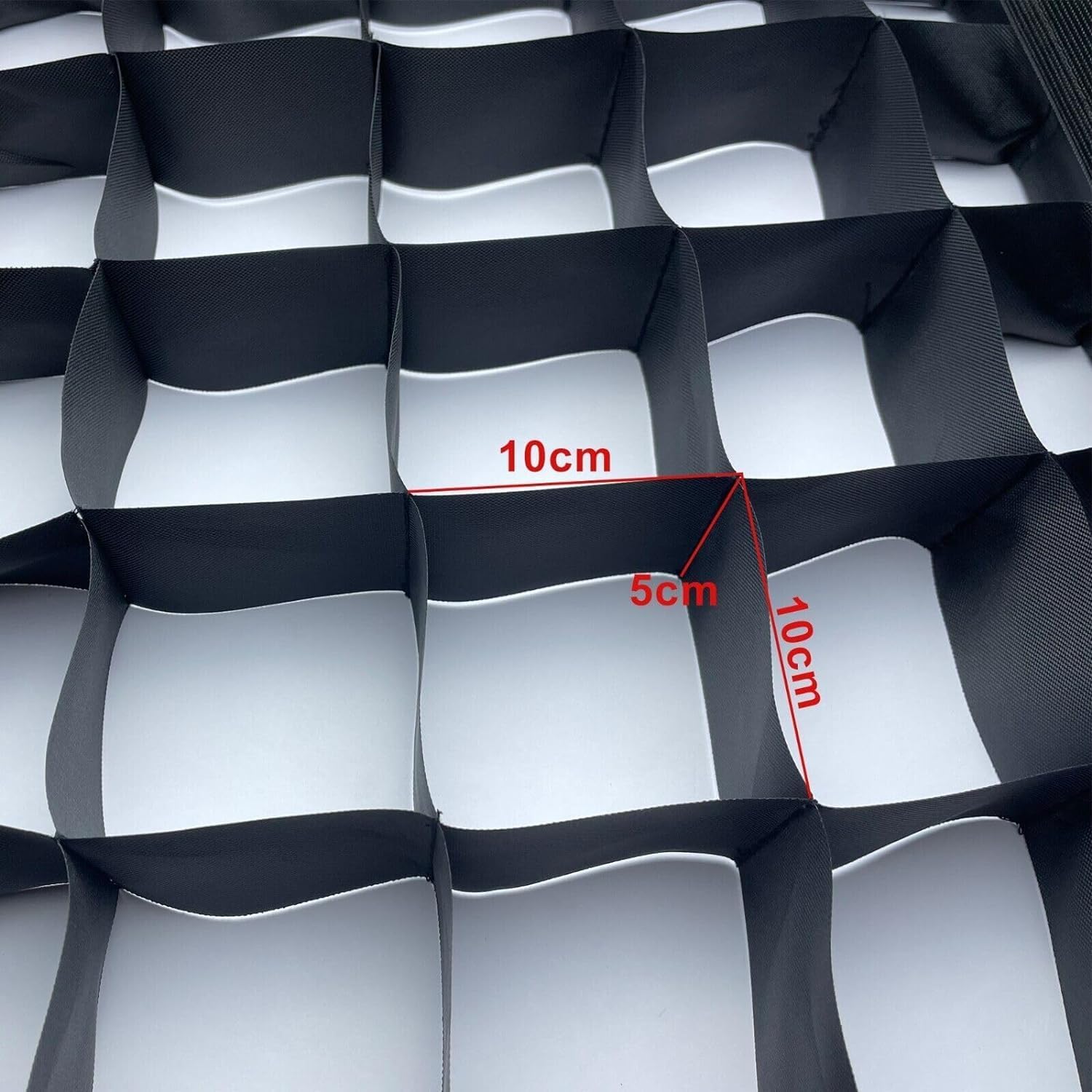 8'x8' 2.4x2.4m 50 Deg Egg Crate Control Grid for Overhead/Butterfly Frame, Cell Grid 10x10x5cm