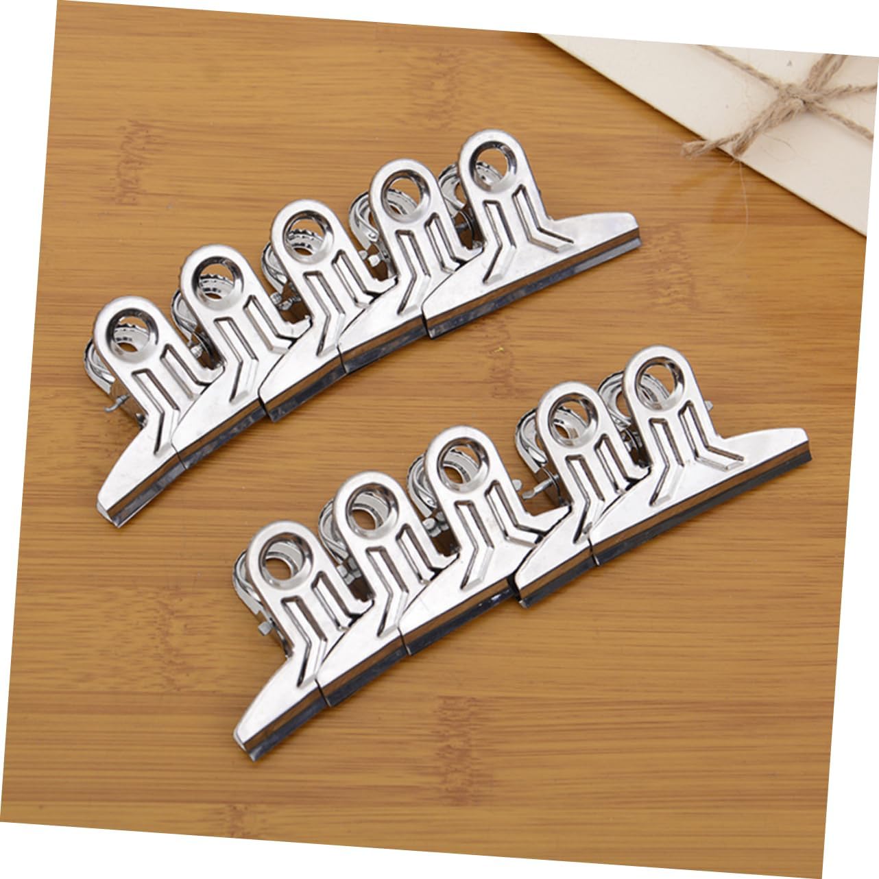 DOITOOL 30pcs Stainless Steel Chip Bag Clips for Food Storage Air Tight Seal Clips for Chips Bread Snacks and More for Easy Handling