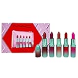 M·A·C Cosmetics Holiday Exclusive Less Is Bore 6 Piece Gift Set – 5 Full-Size M·A·Cximal Silky Matte Lipsticks + Purple Makeup Bag