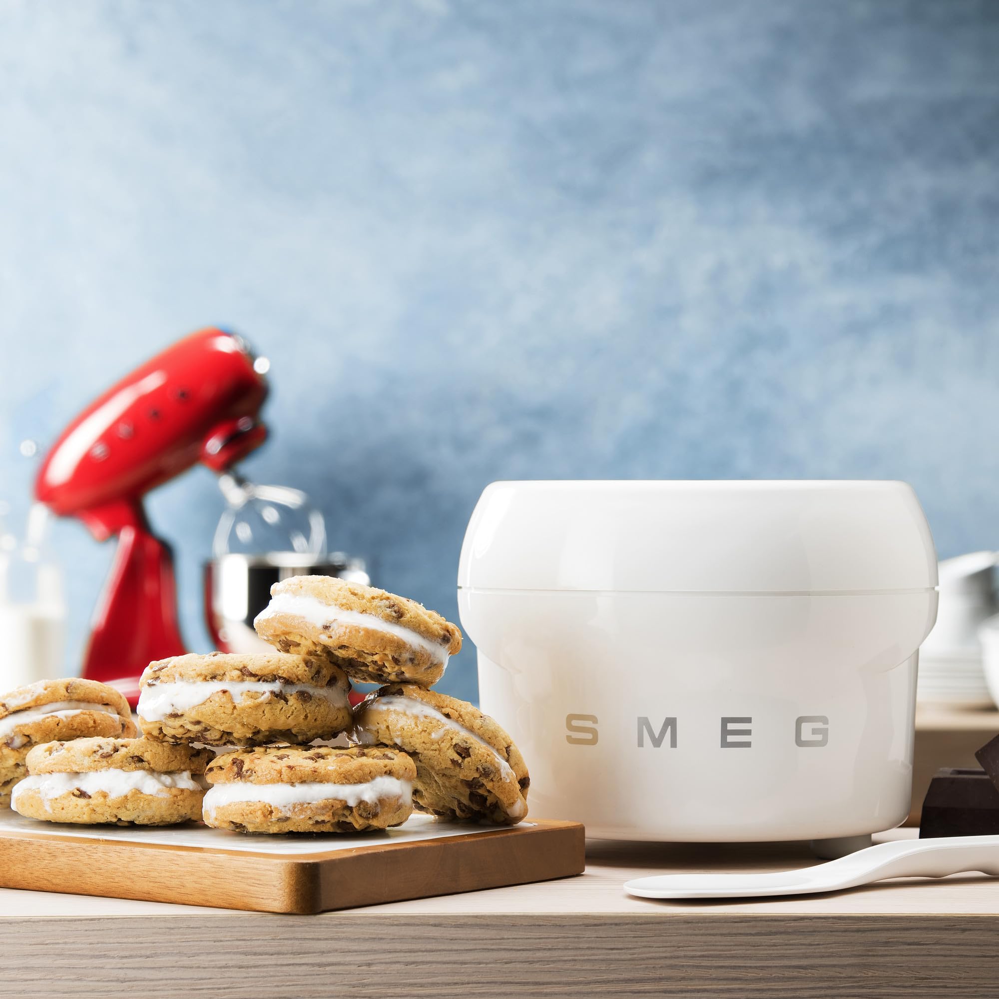 Amazon.com: SMEG SMIC02 Ice Cream Maker Additional Bowl – Double