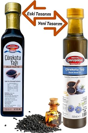 Bozkırlı Çavuşoğlu Natural Cold Pressed Black Cumin Oil Glass Bottle 250 Ml