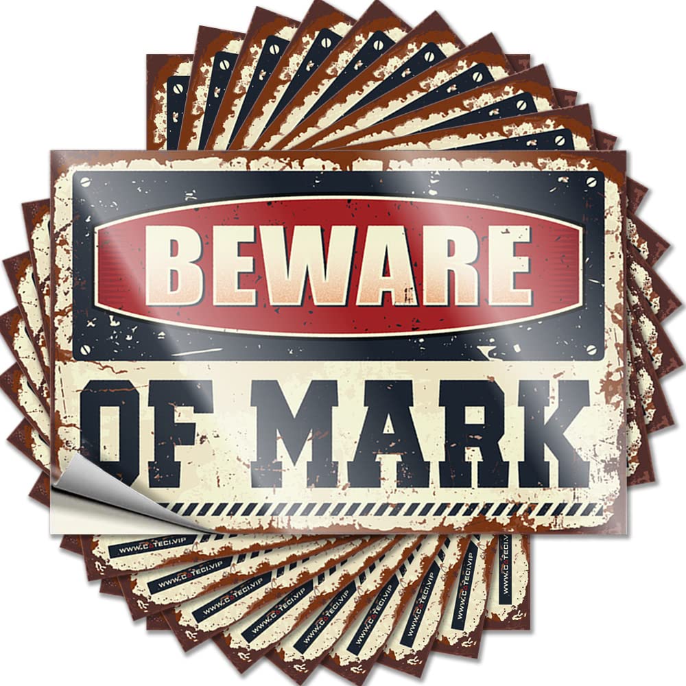 Car Decals Beware of Mark Funny Sticker 10 Pcs Car Stickers for Men Funny Bumper Sticker(8X12CM)
