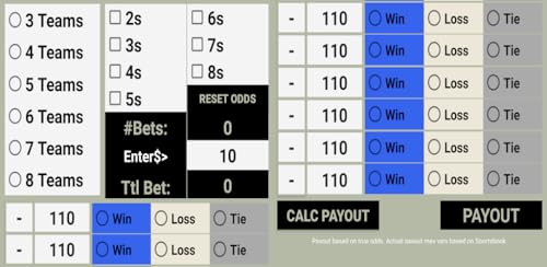 Round Robin Bet Calculator