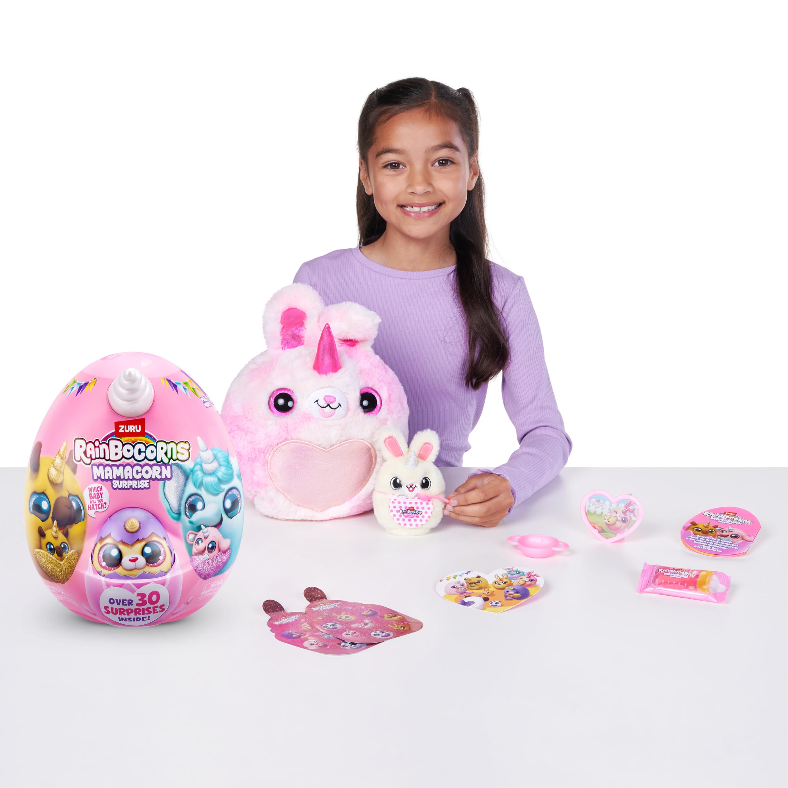 Rainbocorns Mamacorn Surprise de ZURU, Peluche Coleccionable para niñas Mayores de 3 años(Trudy)