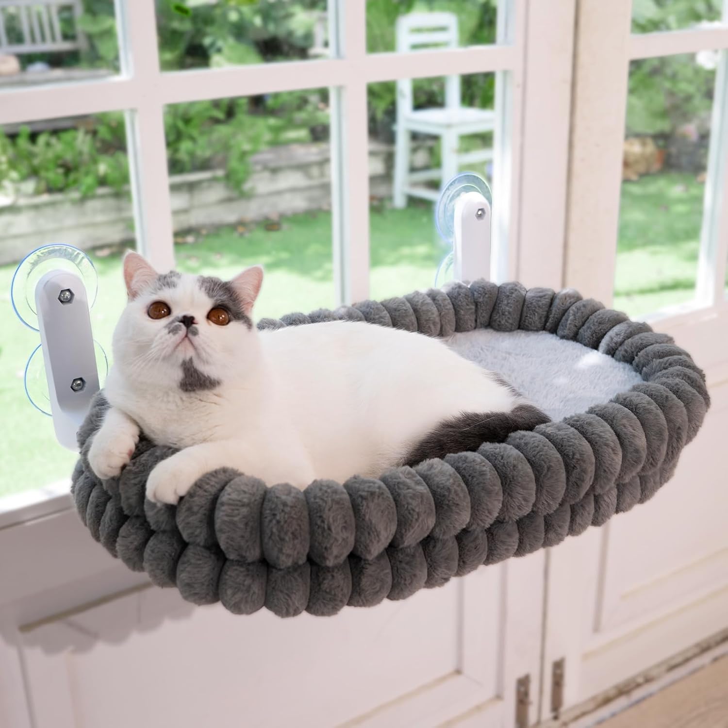 CHEERPALS Cloud Cat Window Perch for Indoor Cats Hammock Bed Foldable