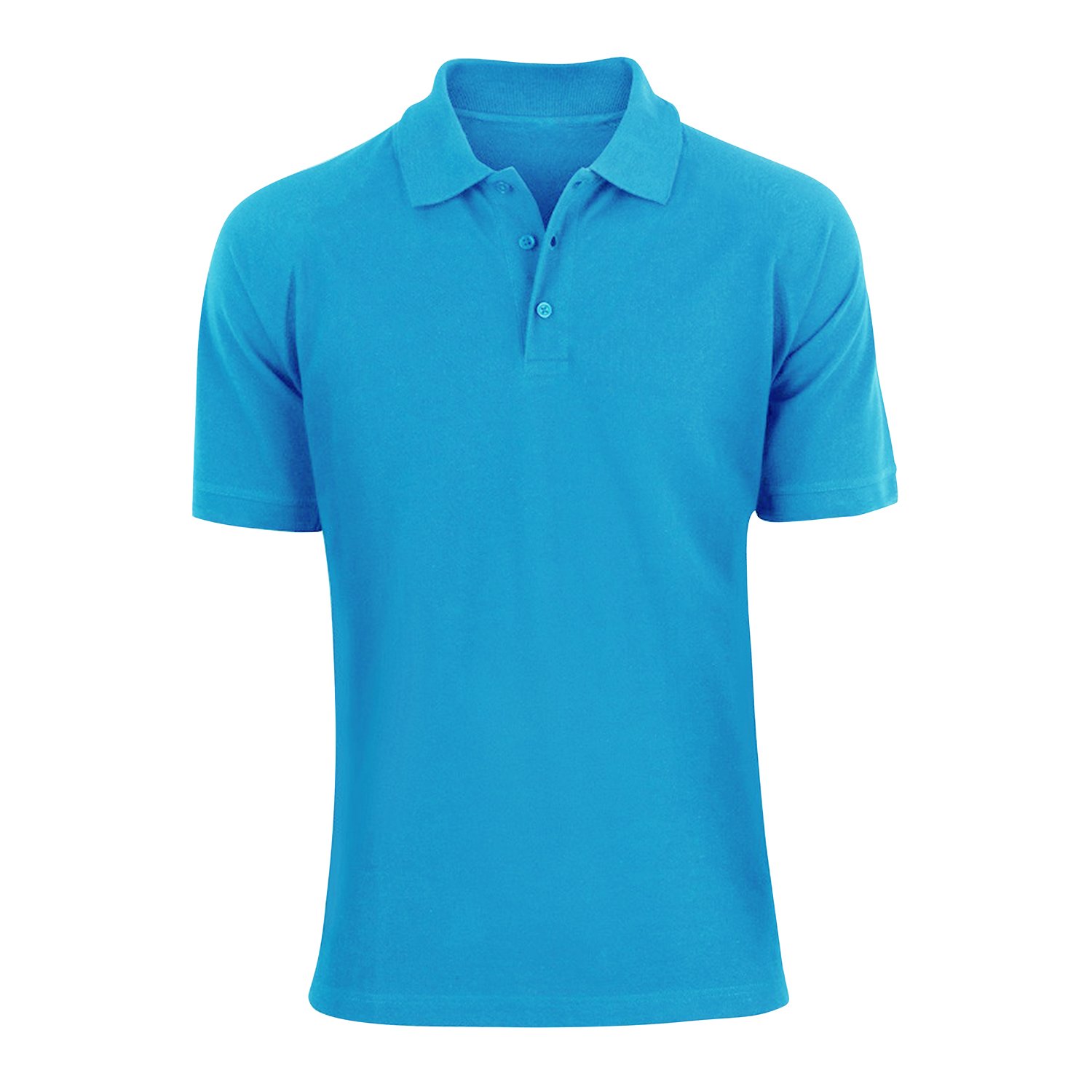 Men's Polo Golf Classic Sports Casual Cotton Short Sleeve Jersey Shirt S/M/L/XL - Picture 5 of 20