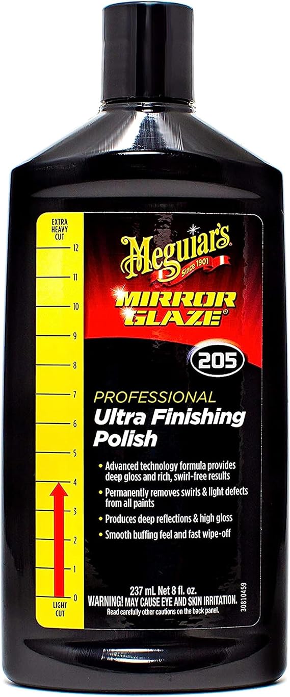 Meguiar's M105 Mirror Glaze UltraCut Compound 8 oz.