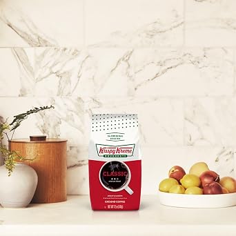 Krispy Kreme Doughnuts, Classic, Ground Coffee, Medium Roast, Bagged 12oz