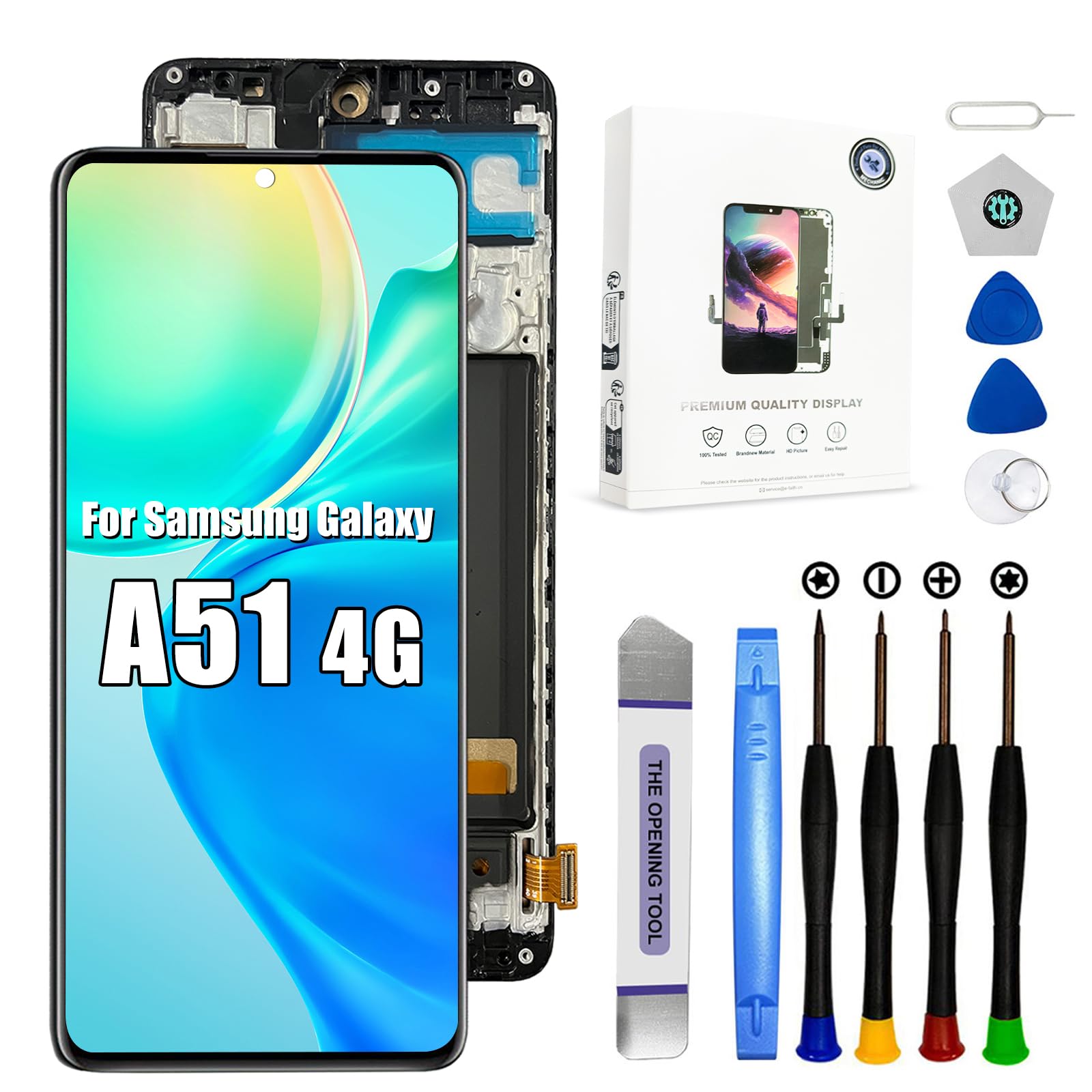 Amazon.com: EFAITHFIX for Samsung Galaxy A51 A515 Screen