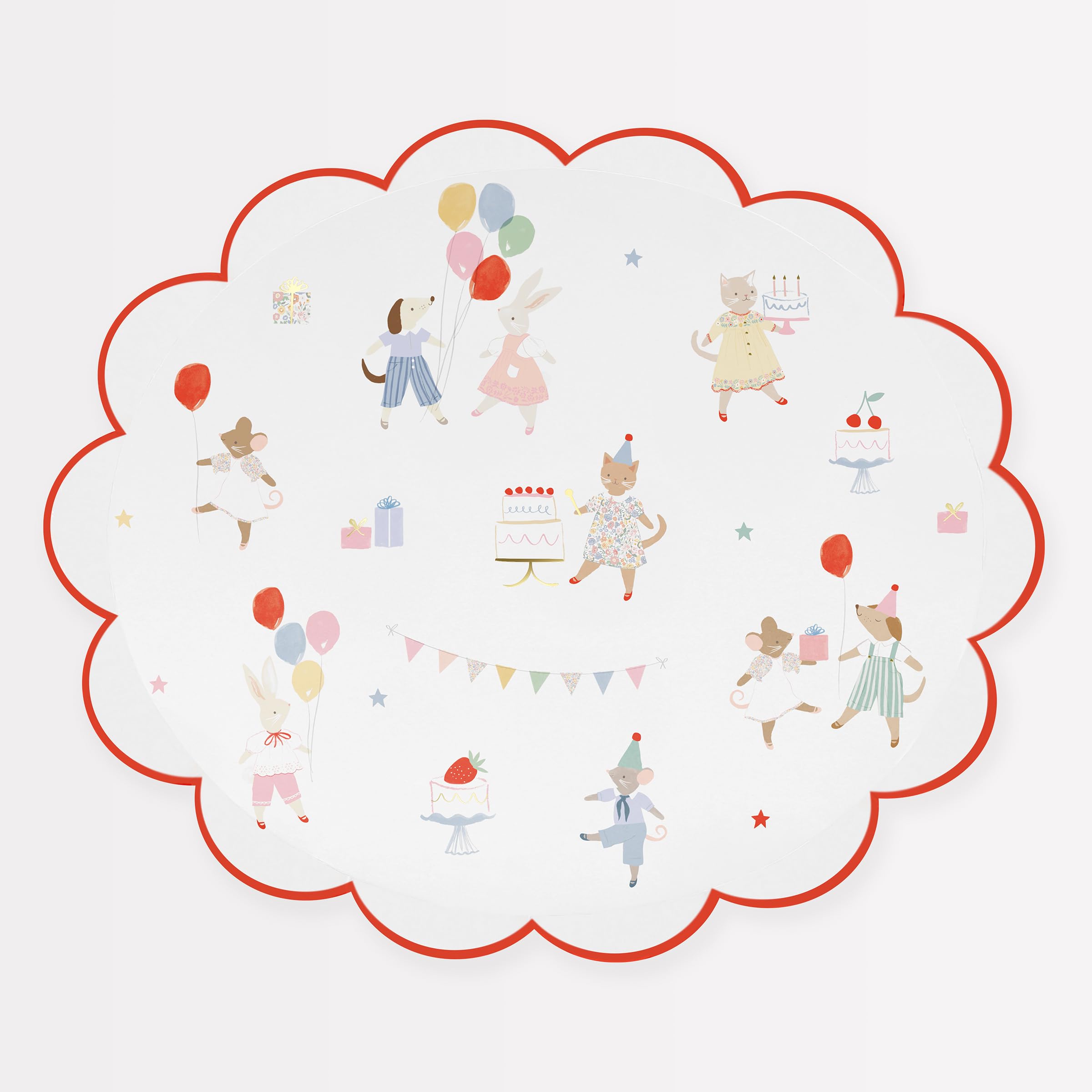 Meri Meri Animal Friends Paper Plates Pack Of Disposable