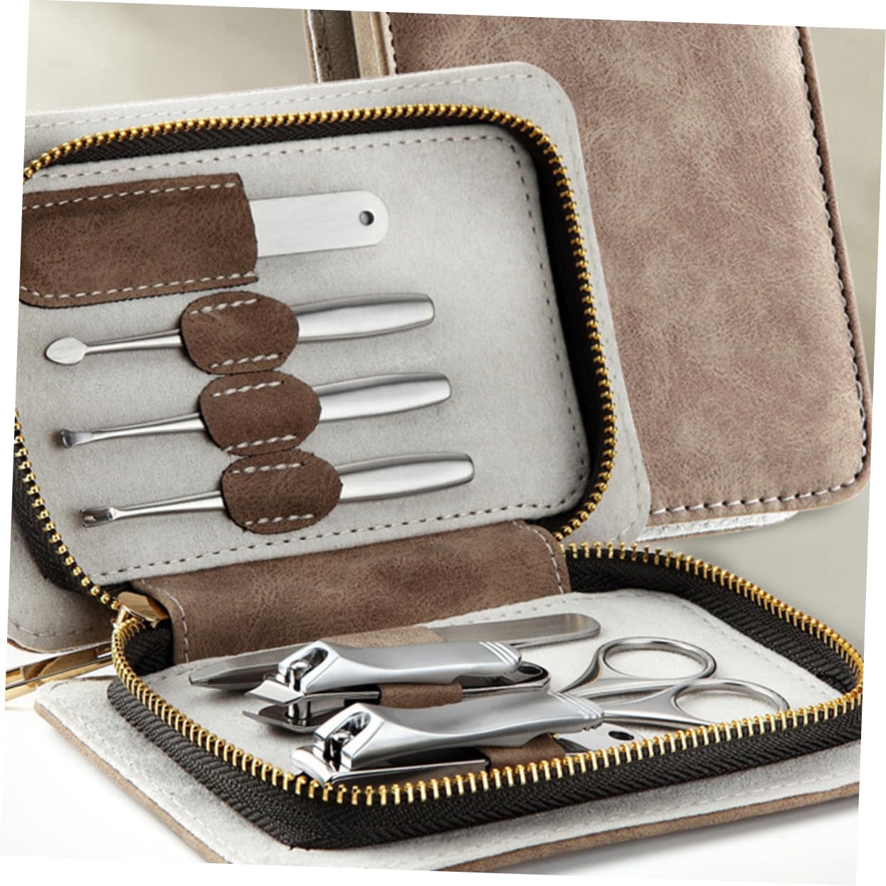 Kit de Coupe-ongles 8 Pièces en Acier Inoxydable pour Adultes