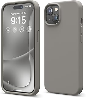 elago Liquid Silicone Case Compatible with iPhone 15, Premium Silicone, Full Body Protection, Shockproof Structure with 4 Layers, Soft Microfiber Lining, Scratch Resistant