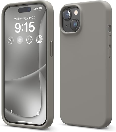 elago Compatible with iPhone 15 Case, Liquid Silicone Case, Full Body Protective Cover, Shockproof, Slim Phone Case, Anti-...