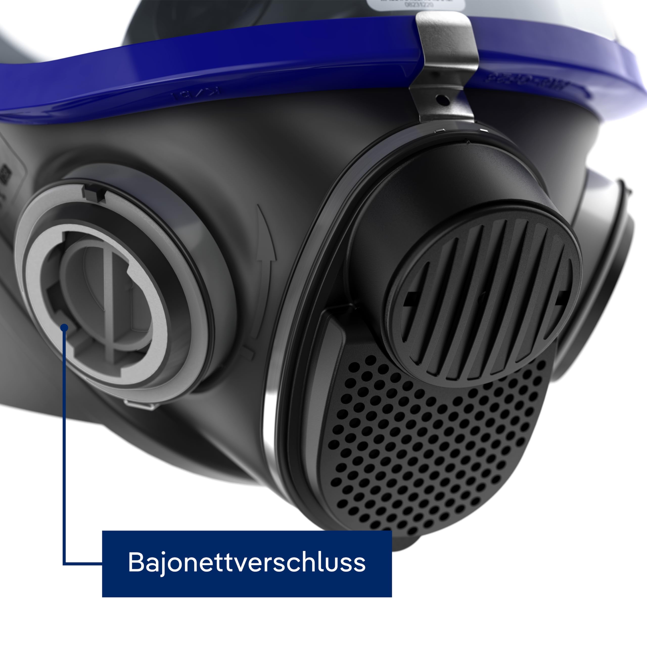 Dräger X-plore 5500 Vollmaske Atemschutzmaske, Gasmaske & Feinstaubmaske mit Wechsel-Filtern, Professioneller Gesichtsschutz für Handwerk & Industrie, Universalgröße, Synthetik