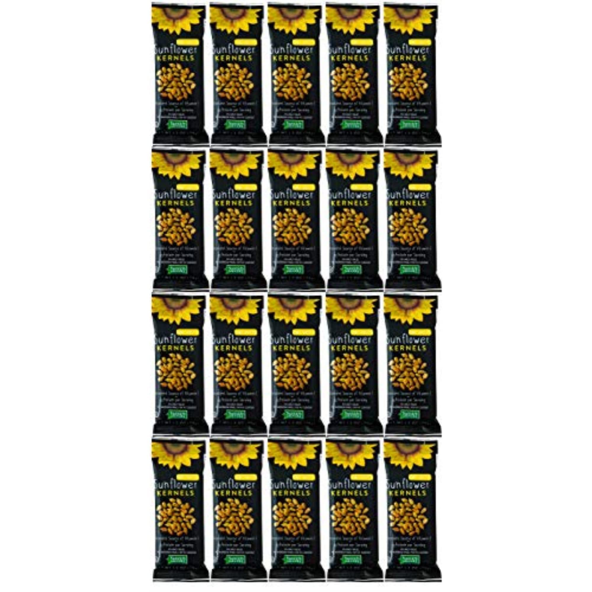 Sunflower Food Co Honey Roasted Sunflower Kernels 1.2 oz Bags 20 Pack - Non-GMO Sunflower Seeds Single Serving Snack - Kosher
