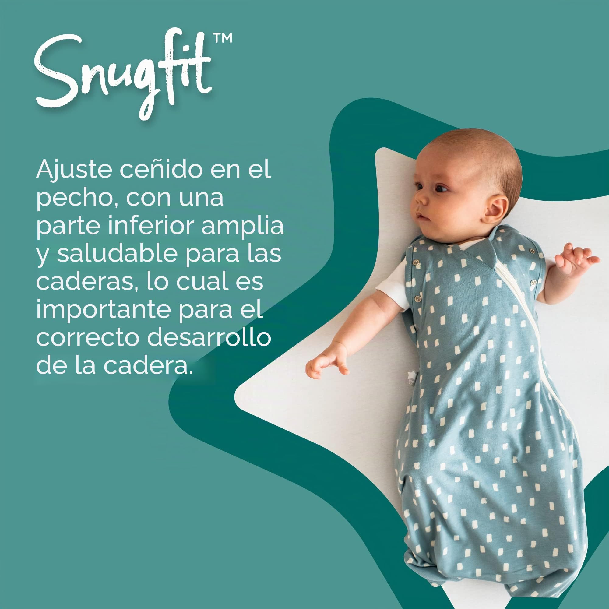 Tommee Tippee Saco de dormir para recién nacidos, saco de dormir original Grobag, diseño saludable para la cadera, tela suave de bambú, 0-3 m