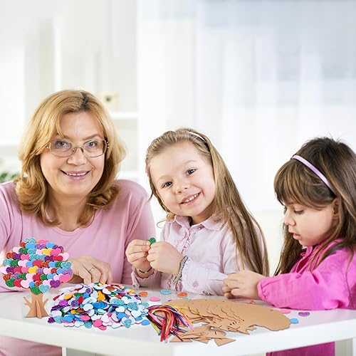 Miniatura 9 de Fennoral Paquete de 12 calcomanías de espuma para pollitos de Pascua para niños, decoración de Pascua para manualidades, suministros de fiesta de