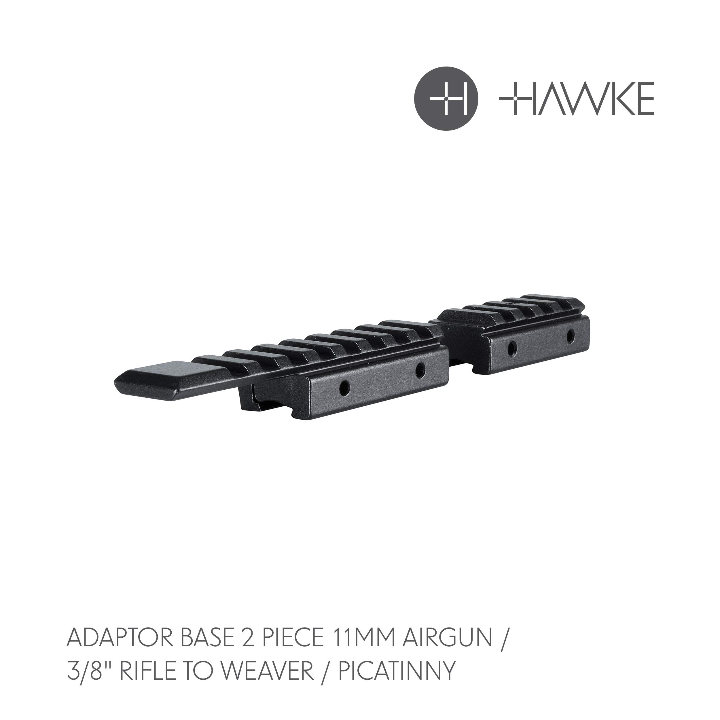Hawke Dovetail to Picatinny Adaptor Extended Base 9-11mm 2pce