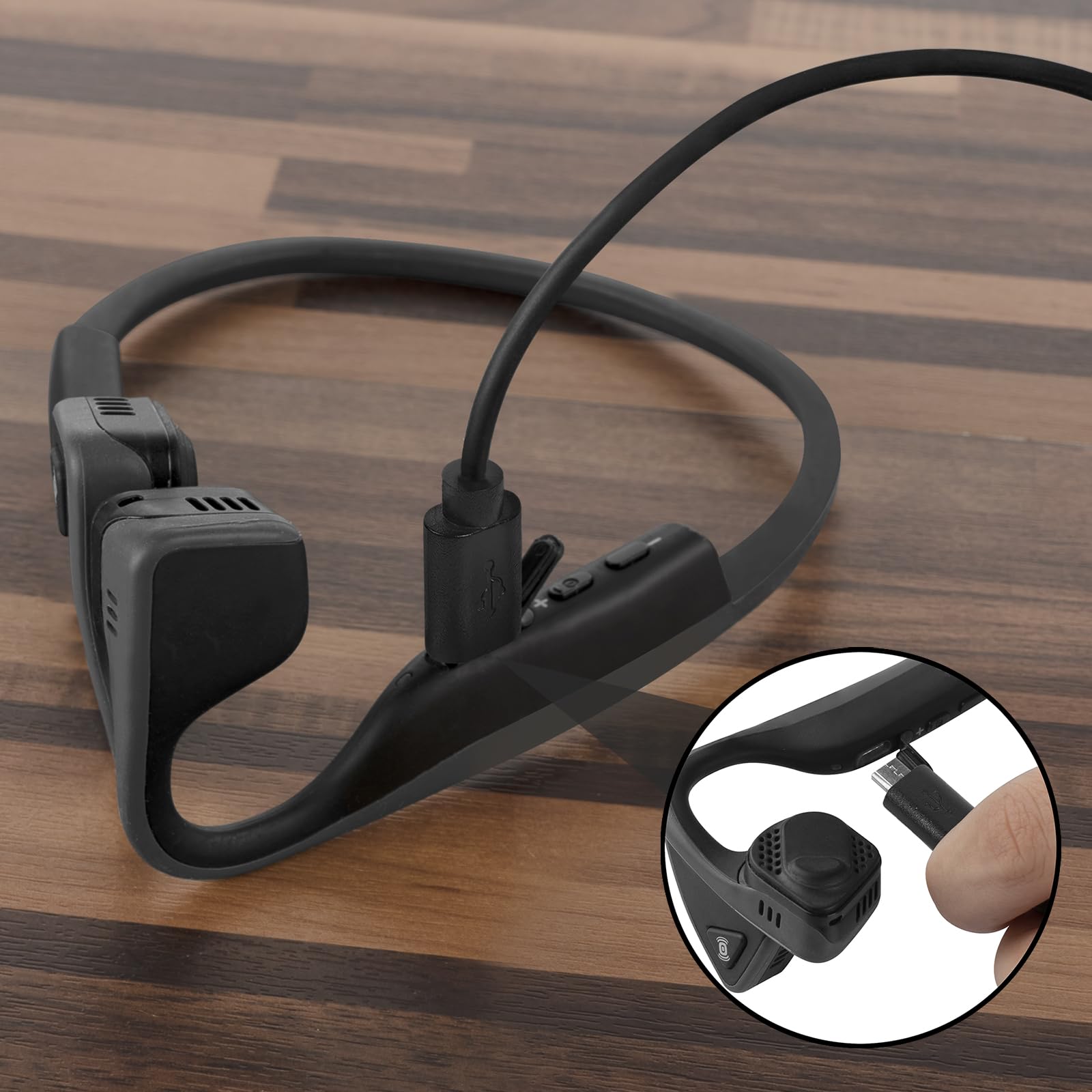 GEEKRIA USB Headphones Short Charger Cable Compatible With